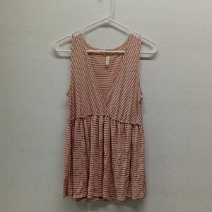 Matilda Jane Red and Cream Striped Tank Top